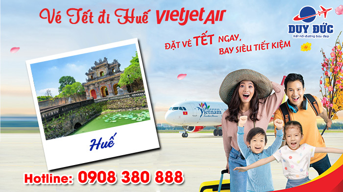 Vé Tết Vietjet Air đi Huế bao nhiêu tiền ?