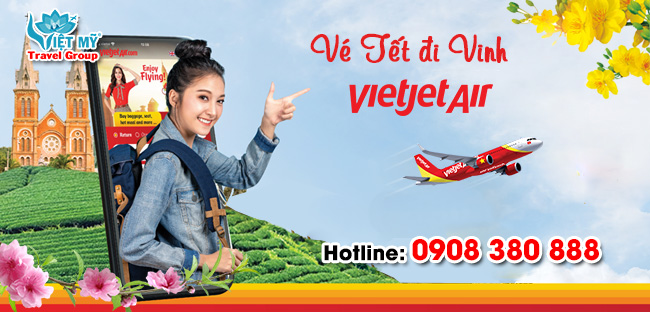 Vé Tết Vietjet Air đi Vinh bao nhiêu tiền?
