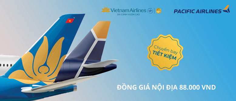 Vietnam Airlines và Pacific Airlines mở bán một triệu ghế đồng giá 88.000 đồng