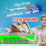 Bay thẳng Úc – Việt Nam giá từ 7.315.000VND (đã thuế phí)