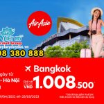 Air Asia khuyến mãi vé đi Bangkok giá từ 108.500đ