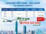 Lịch bay Việt Nam – Đài Loan từ Bamboo Airways