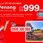 Bay thẳng TPHCM đi Penang giá từ 999K hãng Air Asia