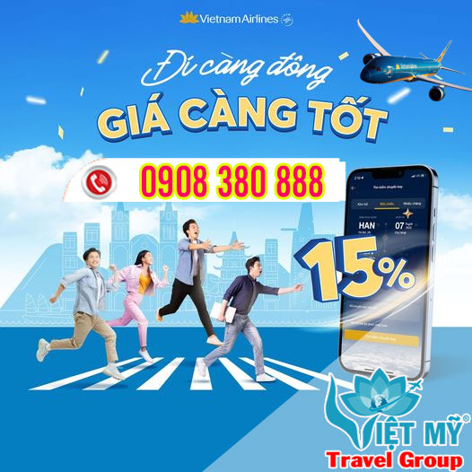 Bay cùng Vietnam Airlines đi càng đông giá càng rẻ Di-dong-vna
