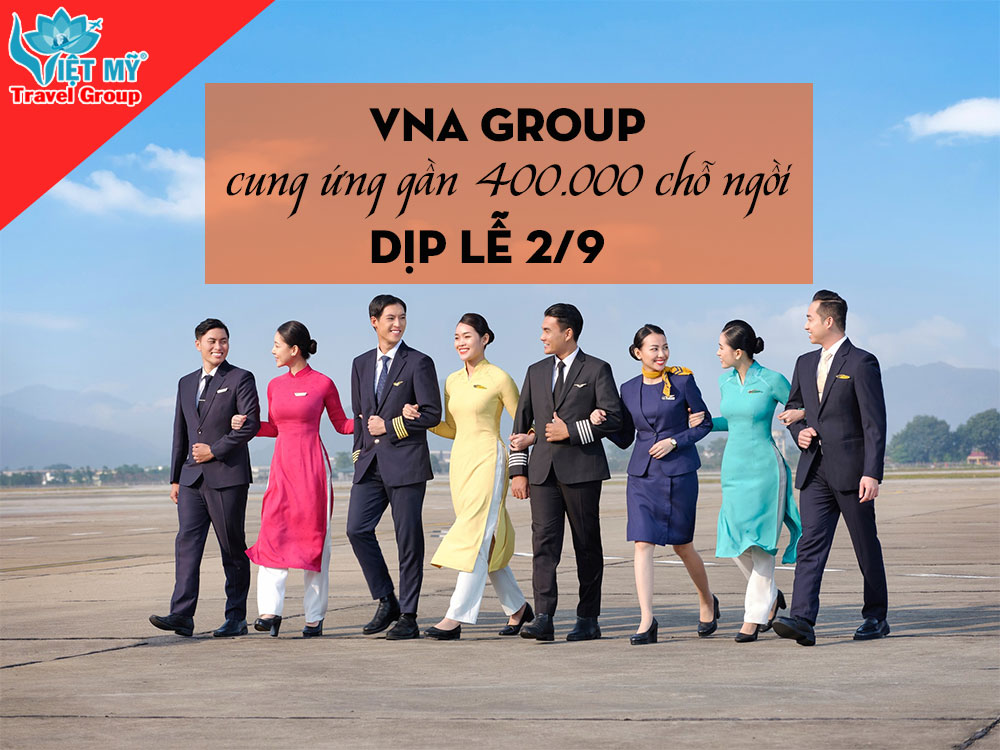 Dịp lễ Quốc Khánh Vietnam Airline cung ứng gần 400.000 chỗ ngồi